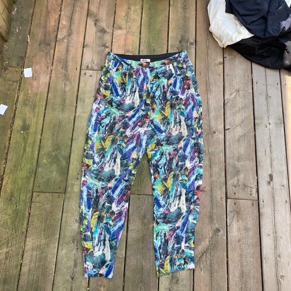 RARE 2010 Damaged Acne Studios 100% Silk Pants Size 32 Contact Stone - Picture 4 of 12